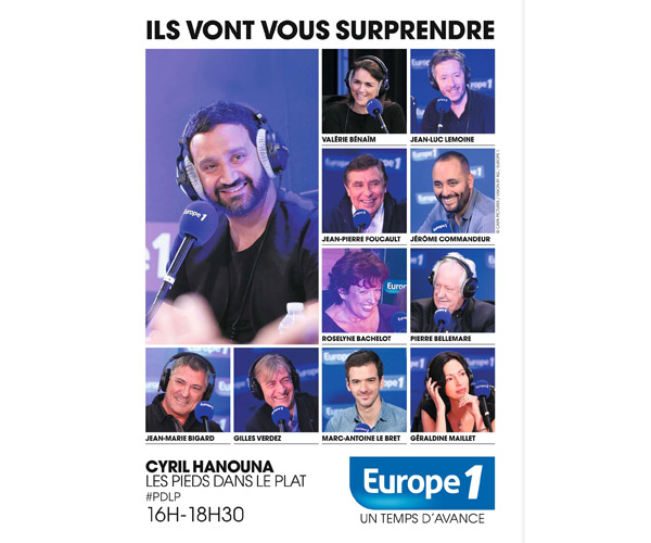 Cyril Hanouna de retour dans la grille Europe 1 des programmes de septembre 2015
