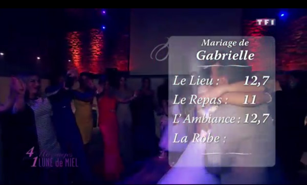 Les notes du mariage de Gabrielle dans 4 mariages