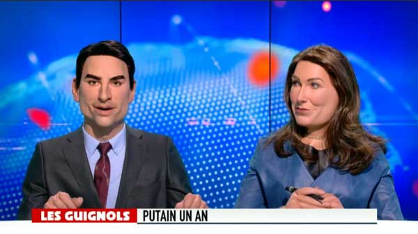 belle idée de mettre Julian Bugier et Anne Claire en animateurs des guignols mais les voix sont à retravailler