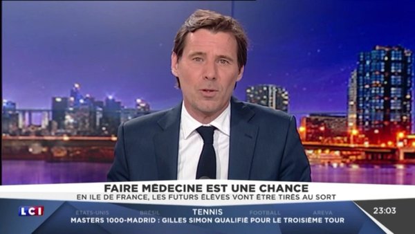 Pascal Humeau a fait ses débuts sur LCI en mai 2016