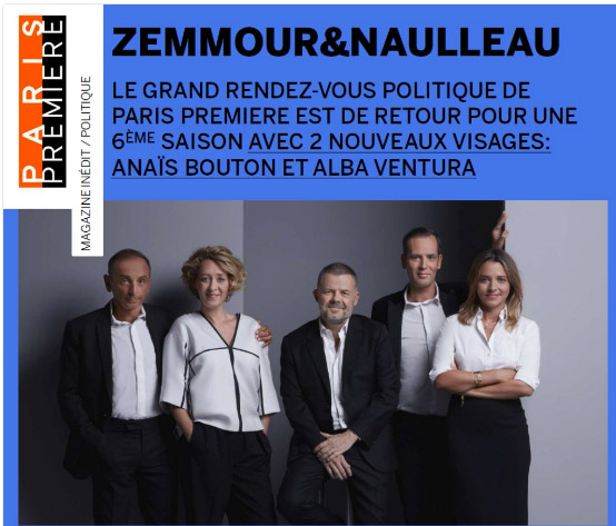 Vos avis sur le nouveau Zemmour et Naulleau / Capture écran