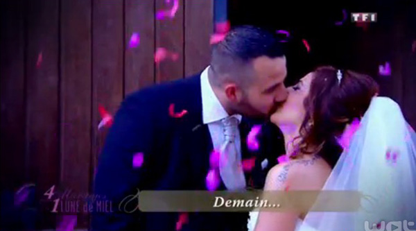 Mariage alexandra 4 mariages pour une lune de miel : la belle robe de mariée