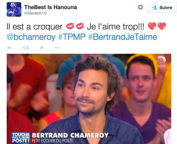 Avis sur Bertrand Chameroy sur D8 : vous l'aimez ? / Capture écran twitter