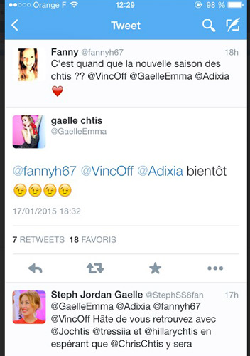 Gaelle est partante pour les chtis saison 7 : la signature doit être ok ;) / Capture écran