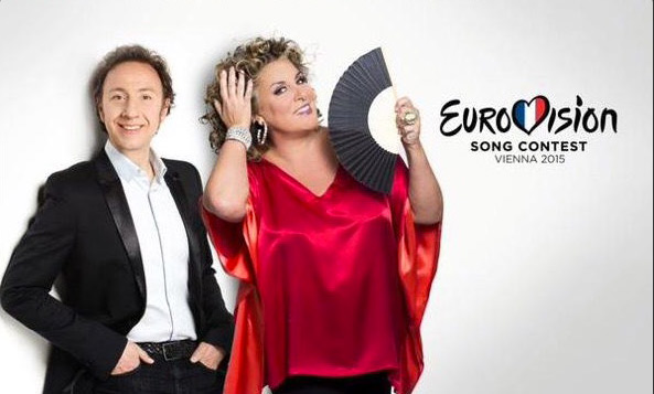 Marianne James à l'Eurovision 2015 avec Stéphane Bern vos avis et commentaires 