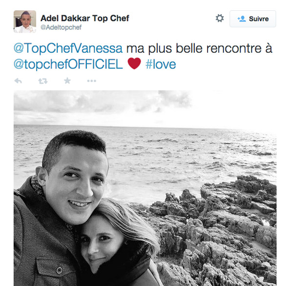 Love Story à Top Chef 2015 entre Vanessa et Adel : la photo
