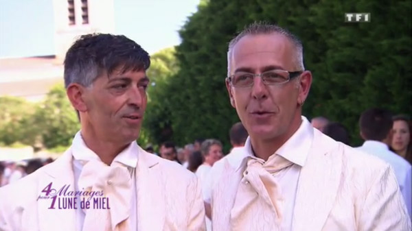 Stéphane et Philippe le bonheur du mariage gay dans 4 mariages : quelles notes ?