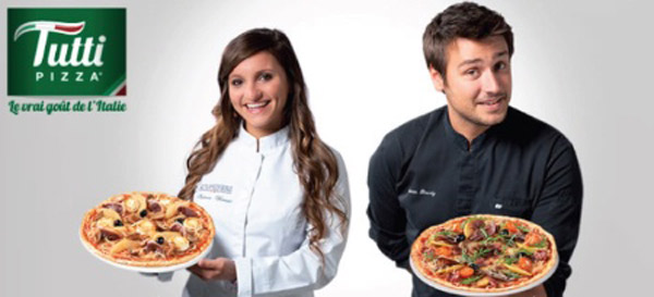 Quentin et Noémie en promo Tutti Pizza / Photo : l'hotellerie restauration
