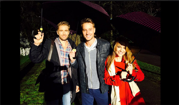 Le tournage de Mistresses saison 3 : Harry, Scott et Chrishell / Capture écran twitter