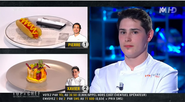 Xavier a perdu le choc des champions Top Chef 2015 malgré le vote positif des chefs