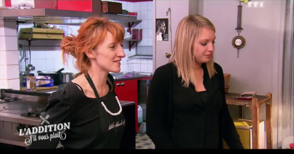 Marjorie et son amie pour le resto atypique de l'addition SVP de TF1