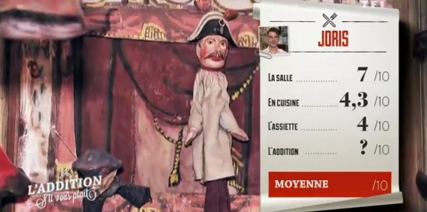 Les notes de Joris dans l'addition s'il vous plait 