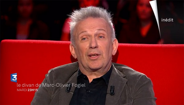 Avis et commentaires sur le Divan de Fogiel avec Jean Paul Gaultier le couturier star