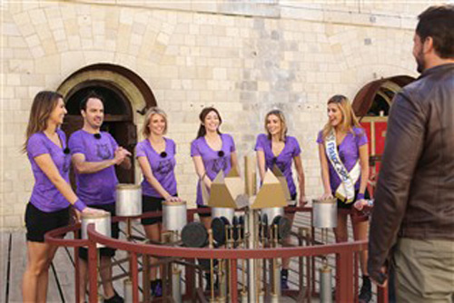 Commentaires sur Fort Boyard le 27 juin 2015 / Photo Gilles Scarella-FR2