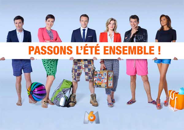 Les animateurs M6 en mode estivale pour la grille d'été / Photo M6 dossier de presse