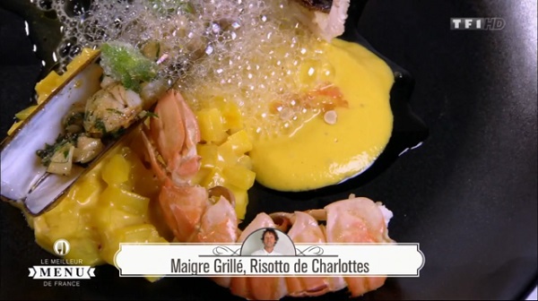 Recette de Denys Colin : Maigre grillé, risotto de charlottes Les notes de Denys Colin pour le poisson 