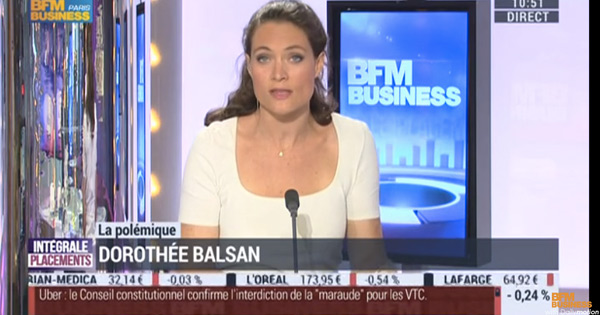 Dorothée Balsan sur BFMTV l'été 2015