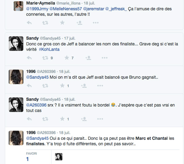 Marc et Chantal le duo finalistes de Koh Lanta 2015 ?