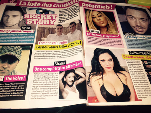 Noms de candidats Secret Story 9 révélés par Oops / Capture écran Oops n°195