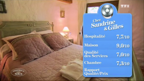 Les notes et avis sur la maison de Sandrine et Gilles dans Bienvenue chez nous de TF1