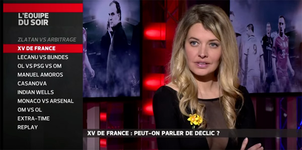 Carine Galli sur W9 avec 100% foot 