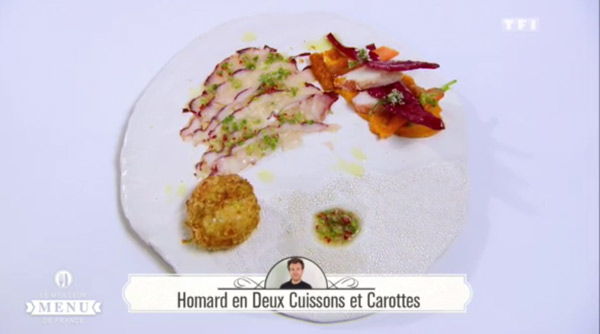 Recette poisson de Maxime Schelstraete : Homard en Deux cuissons et carottes 