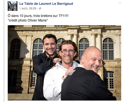 Avis et commentaires sur Laurent Le Berrigaud vu sur TF1 #LMMDF (il est situé au milieu)