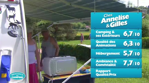 Les notes pour Annelise et Gilles : peuvent-ils remporter Bienvenue au camping ? 