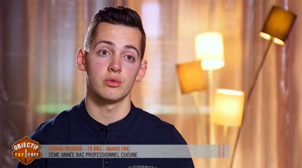 Erwan d'Objectif Top Chef qualifiée pour la finale de vendredi 