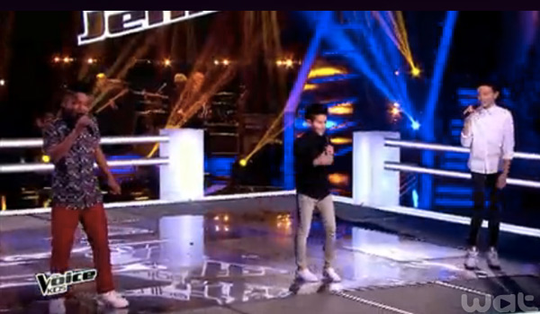 La battle Jenifer avec Medhi, Lisandro et Ferhat dans The Voice Kids 2