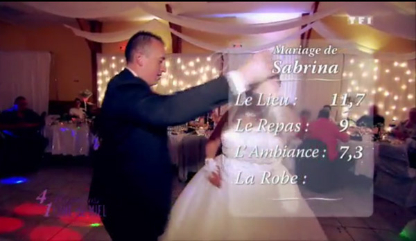 Les notes de Sabrina dans 4 mariages pour 1 lune de miel
