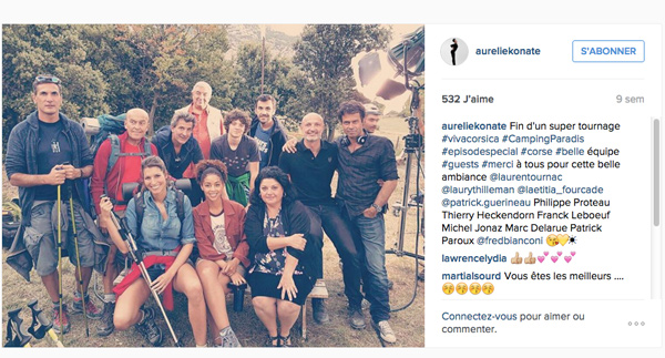 Le tournage de Camping Paradis en Corse