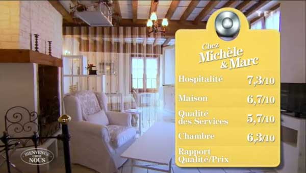 La maison d'hôtes de Michèle et Marc dans Bienvenue chez nous 