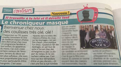 Les soirées de Bienvenue chez nous : de l'échangisme entre couple ? / Capture écran Télé Star page 14 / n°2062