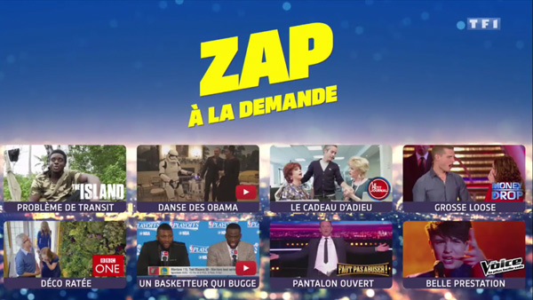 Le Zap à la demande des extraits rigolos sélectionnés par l'hebdo show 