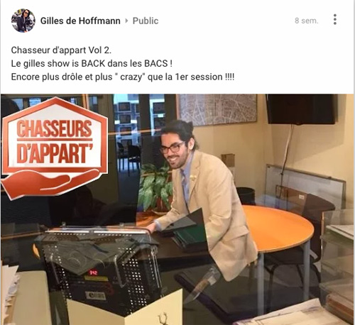 Gilles le retour dans Chasseurs d'appart sur M6