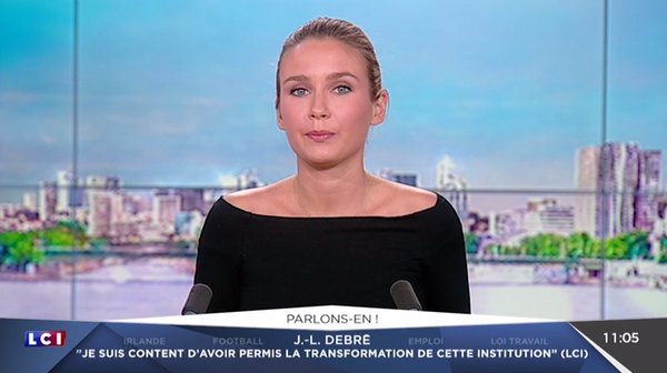 Hortense Villate à la matinale de lCI