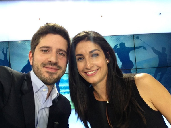 Le duo Lesly Boitrelle et Thibault Giangrande sur BFM Sport / photo twitter 