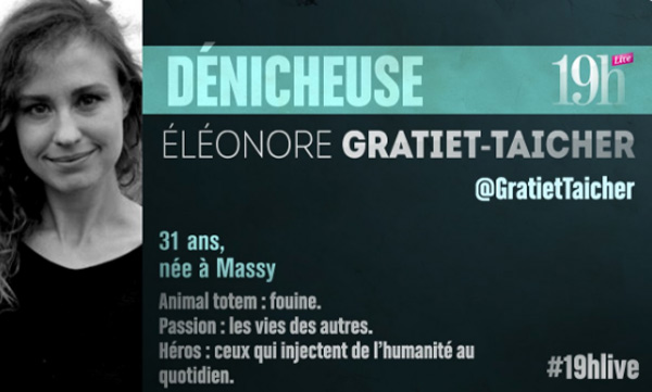 Vos commentaires sur Eleonore Gratiet Taicher du 19H Live de TF1 