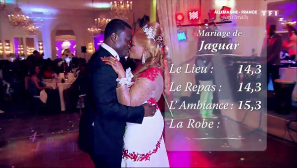 Les notes de Jaguar dans 4 mariages pour 1 lune de miel : la gagnante du jour ! 