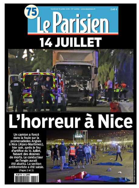 Vos réactions à l'attentat de Nice et le camion fou qui tue massivement