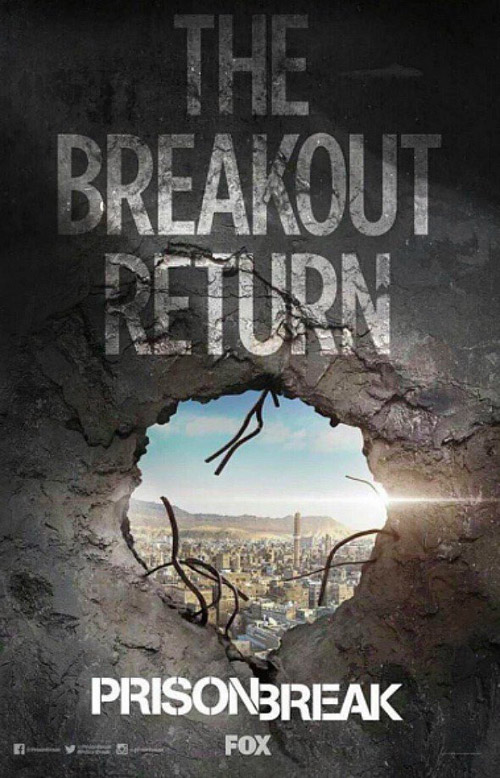 Le poster promo de Prison Break saison 5 mais la date de diffusion exacte pas encore connue