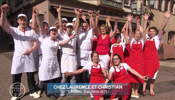 Laurence et gagnants la meilleure boulangerie de france 2016 Alsace lorraine