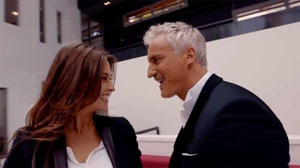 Ophélie Meunier avec David Ginola comme séducteur