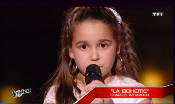 Manuela en finale The voice kids le 08/10/2016 