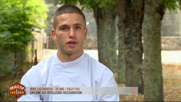 Mike Lazzarotto remporte  Objectif Top chef face à Lin et Sebastien 