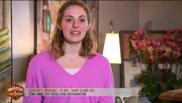 Charlotte Bringant l'apprenti qui épate dans Objectif Top Chef 