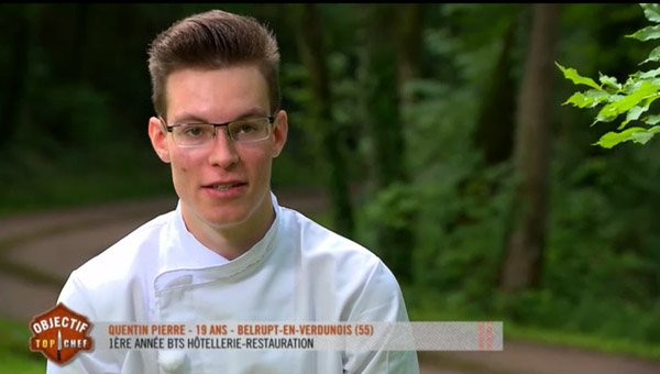 Quentin Pierre dans Objectif Top Chef : il continue l'aventure. 