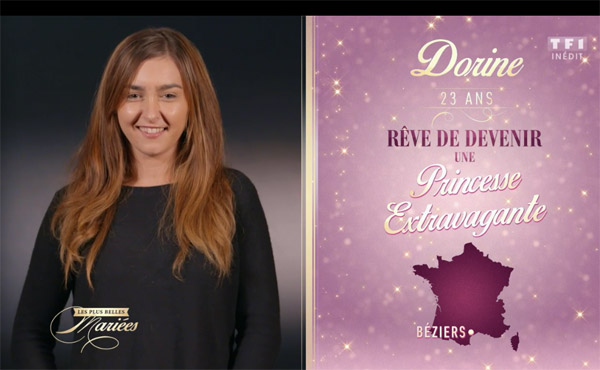 Dorine mariée TF1 