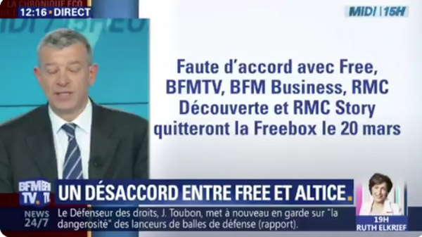 RÃ©sultat de recherche d'images pour "interruption de diffusion BFMTV"